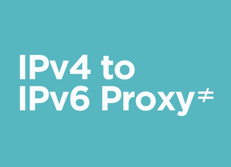 IPv4 to IPv6 Proxy